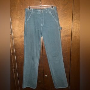 PacSun Low rise Carpenter Pant, Teal, size 27